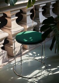 Wire Stool Sittdyna Ø36 cm Grön