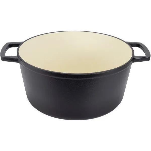Gjutjärnsgryta 6 L Mattsvart