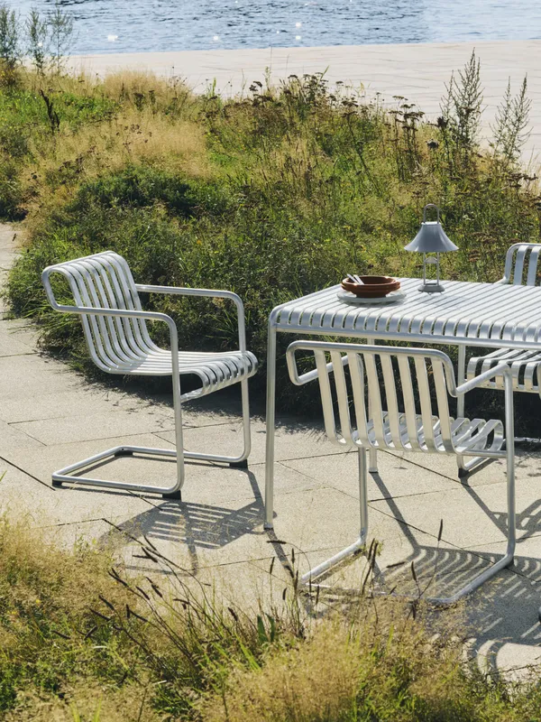 Palissade Cantilever Dining Armchair Hot galvanised steel