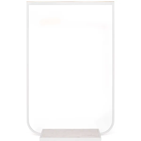 Tati Knagerække 100 cm Hvid / Carrara Marmor