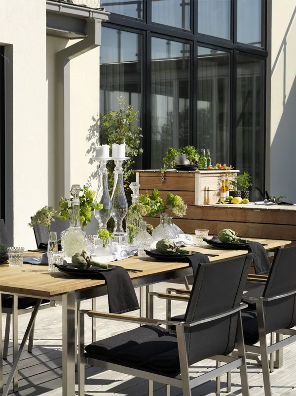 Gotland Stackable Chair Stainless/Black