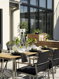 Gotland Stackable Chair Stainless/Black