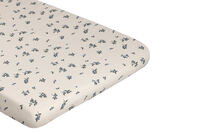 Blueberry Muslin Fitted Sheet 180x200 cm