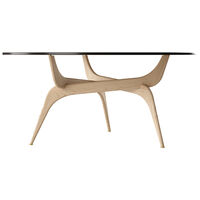 Triiio Salongbord Ø90 cm Oljet Eik / Bronseglass