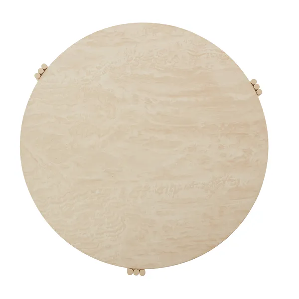Tribus Sofabord Fremstillet af stål 80 cm Sand/Travertin