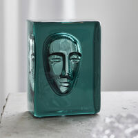 Azur Kunstglas Petroleumsblåt Man