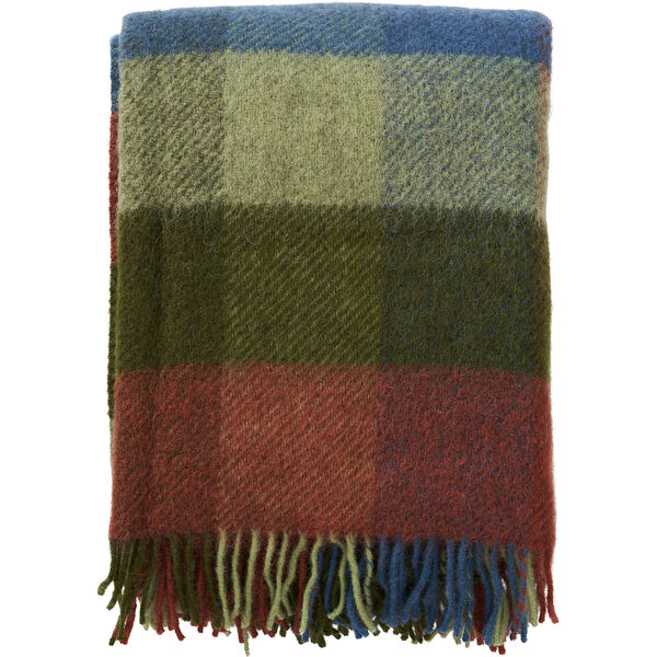 Gotland Plaid 130x200 cm Grøn/Flerfarvet