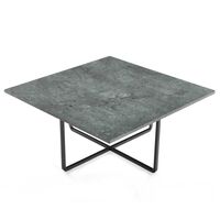 Ninety Soffbord 80 cm Svart Underrede Grön Marmor