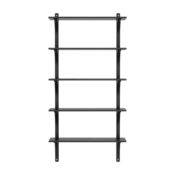 Levi Vägghylla 90 cm Stor Mässing / Svartbetsad Ask