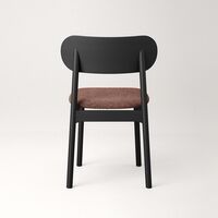 Elephant Stol Sort / Rustfarvet Bouclé