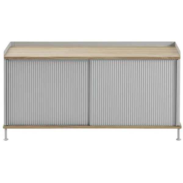 Enfold Skænk 45x124 cm Olieret Eg / Grå