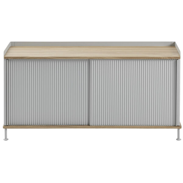 Enfold Skænk 45x124 cm Olieret Eg / Grå