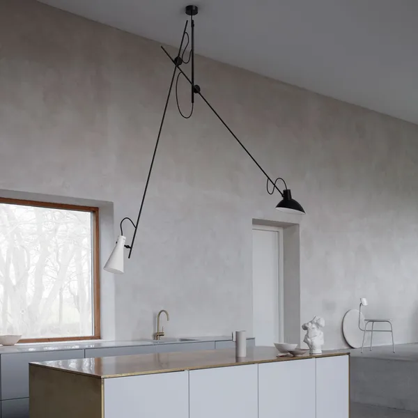 VV Cinquanta Loftslampe Sort / Hvid