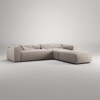 Grand Nelipaikkainen Sohva Divaani Oikea avoin pää Sandshell Beige