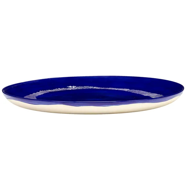 Feast Plate 265 cm Dark Blue / White Striped