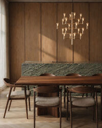 Manola 20 Ljuskrona Dimbar LED Satin Brass
