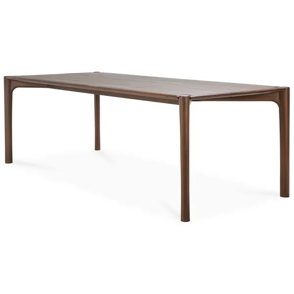 PI Matbord Mörkbetsad Teak 100x240 cm
