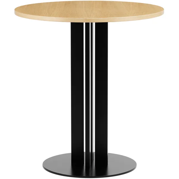 Scala Café Table H75 Ø60 cm Oak Cafébord Fremstillet af eg 70 cm Sort