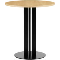 Scala Café Table H75 Ø60 cm Oak Cafébord Fremstillet af eg 70 cm Sort