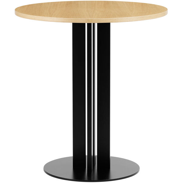 Scala Café Table H75 Ø60 cm Oak Bistrobord Laget av eik 70 cm Svart