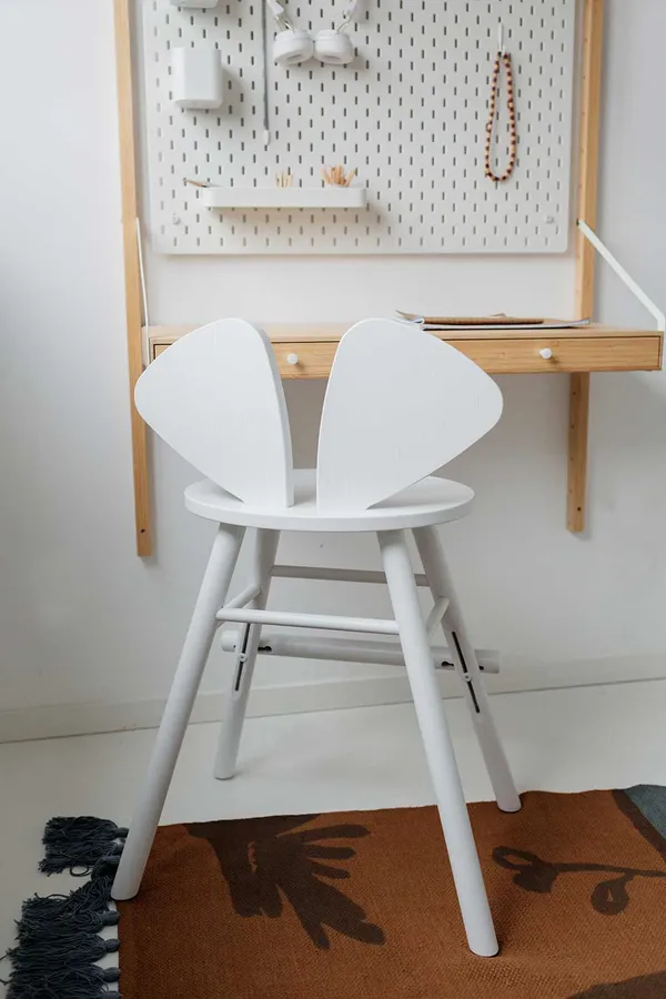 Mouse Juniorstol (3–9 år) Hvit Ask