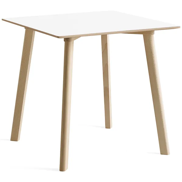 CPH Deux 210 2.0 Bord 75x75 cm Pearl White / Obehandlad Bok