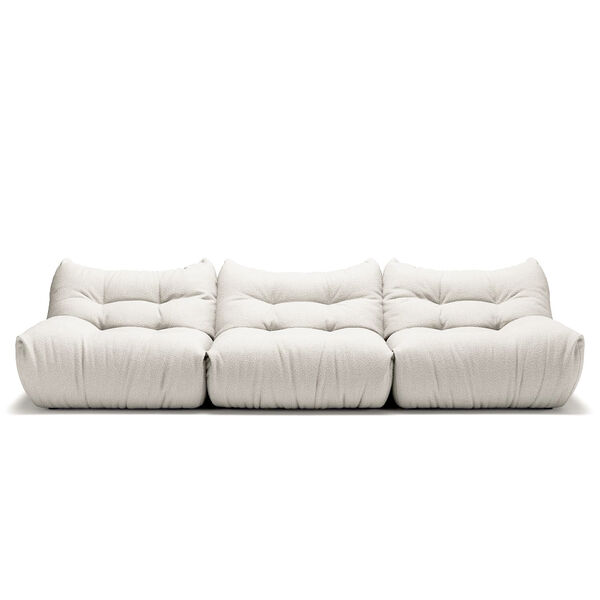 MONO 3-Sitssoffa Steam White