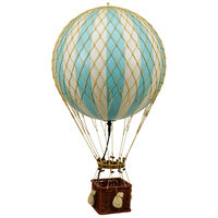 Royal Aero LED-valaisin Kuumailmapallo Ø32 cm Vaaleansininen