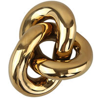Knot Table Dekoration Liten Light Gold
