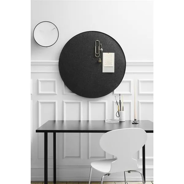 Retell Anslagstavla Rund Ø80 cm Vit/Mässing