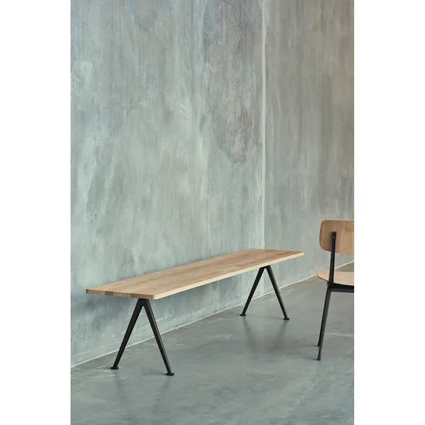 Pyramid Bench 12 190X40 Black Frame/Smoked