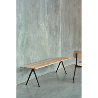 Pyramid Bench 12 190X40 Black Frame/Smoked