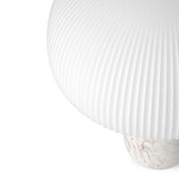 592 Sculpture Table Lamp Ø36 cm White