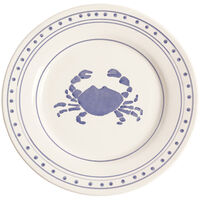 Crab Assiett 22 cm Blå