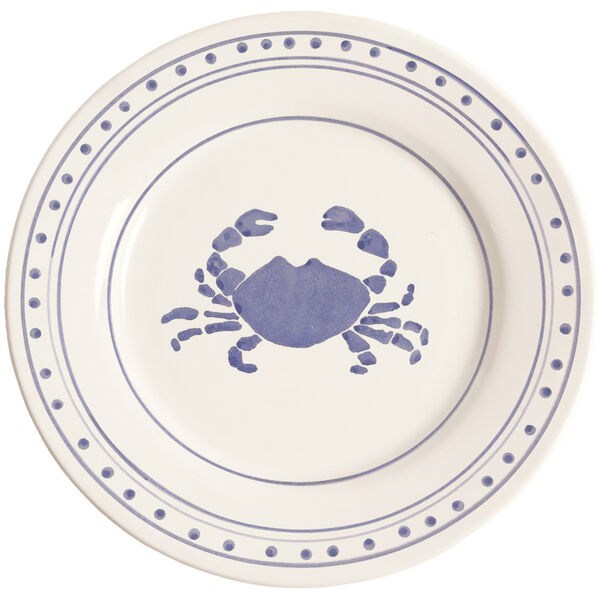 Crab Assiett 22 cm Blå