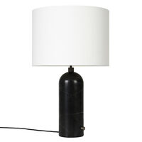Gravity Bordlampe Stor Sort Marmor / Hvid