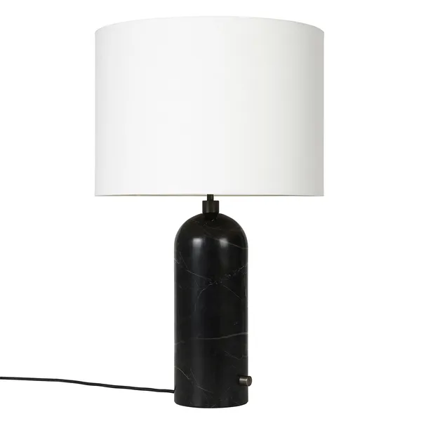Gravity Bordlampe Stor Sort Marmor / Hvid