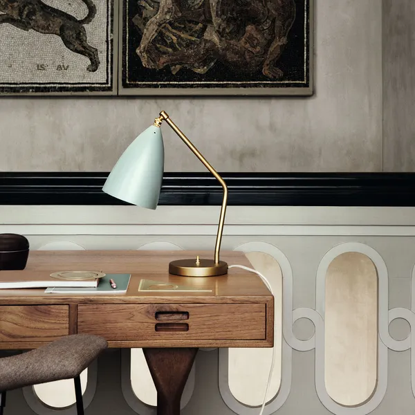 Gräshoppa Bordlampe Glossy Black