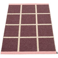 Criss Pop Plastmatte 70x100 cm Burgundy / Cream / Piglet
