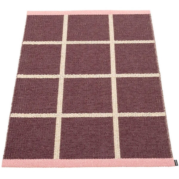 Criss Pop Muovimatto 70x100 cm Burgundy / Cream / Piglet