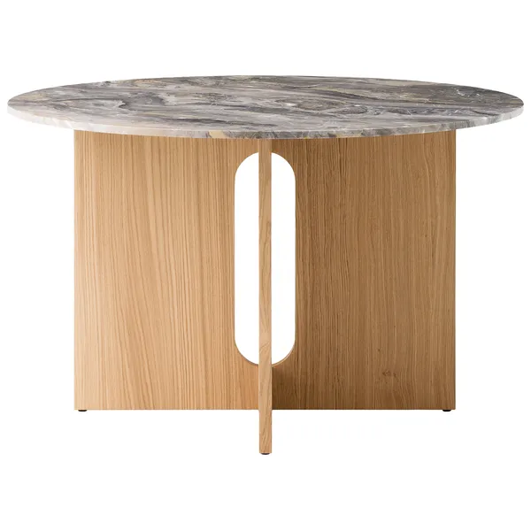 Androgyne Spisebord Ø120 cm Naturlig Eg / Grey Galaxy