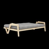 Grab Sovesofa Med Madras Klarlakeret / Grå