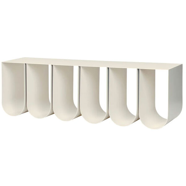 Curved Seinähylly Beige