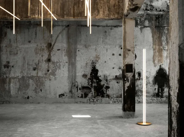 Coordinates F Gulvlampe Anodized Champagne