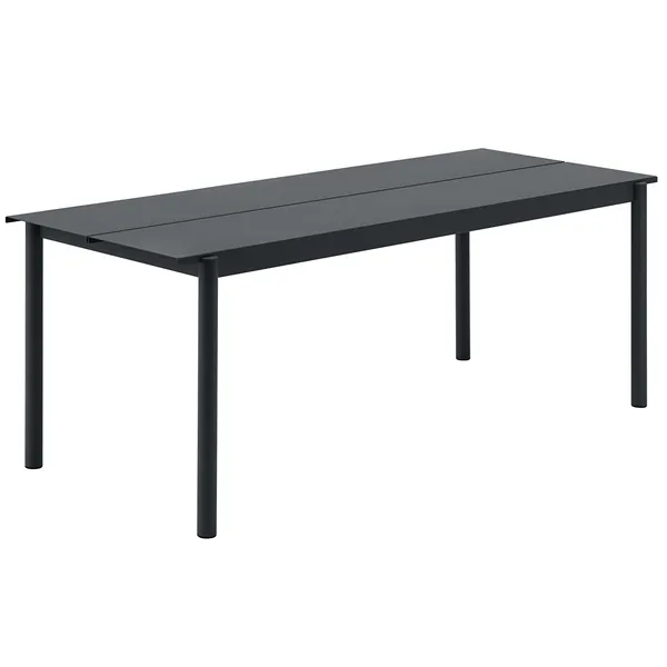 Linear Bord Stål 75x200 cm Antracitgråt
