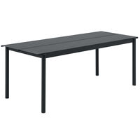 Linear Bord Stål 75x200 cm Antracitgråt