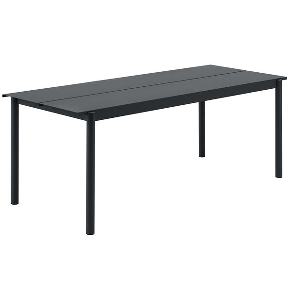 Linear Bord Stål 75x200 cm Antrasitt