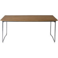 B31 Bord 92x170 cm Obehandlad Teak / Varmförzinkat Stål