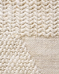 Knotty Tæppe 170x240 cm Hvidt