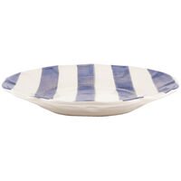 Stripe Assiett 22 cm Blå